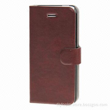 Cowhide Texture Flip Leather Case for iPhone 5C with Sleep/Wake-up Function and Holder, Anti-dust